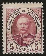 Luxembourg  .  Y&T .    68 (2 Scans)   .   *    .    Neuf Avec Gommec - 1891 Adolphe De Face