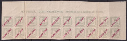 Cape Juby 1919 Sc 7 Cabo Juby Ed 5 Top Inscription Block Of 20 MNH** Folded - Cape Juby