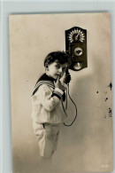 13025108 - Telefon An Der Wand - Junge Im Matrosenanzug - Altri & Non Classificati