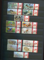 Belgie Duostamps Disney Winnie The Pooh 14 X Gestempeld Gepersonaliseerde Zegels (staat Zie Scan)  Strips Comics BD - Usati