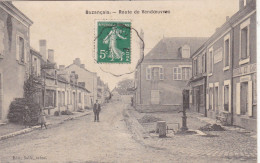 36.BUZANCAIS. CPA .ROUTE DE VENDOEUVRES. ANIMATION. POMPE A EAU. ANNEE 1908 + TEXTE - Autres & Non Classés