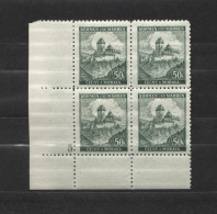 Böhmen Und Mähren # 26 Platten-4erBlock Nr. 5 Breiter Unterrand 50erBogen, Postfrisch - Unused Stamps