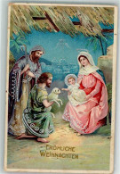 39867708 - Hirte Schaf Jesuskind Maria Lithographie HWB Serie 8201 - Altri & Non Classificati