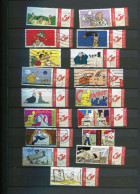 Belgie Duostamps  Cowboy Henk Suske & Wiske 17 Gestempeld Gepersonaliseerde Zegels (staat Zie Scan)  Strips Comics BD - Afgestempeld