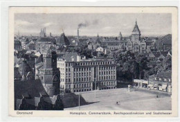 39064008 - Dortmund Mit Commerzbank U. Reichspostdirektion Gelaufen, Mit Stempel Von 1943, Marke Zum Teil Entfernt. Lei - Dortmund