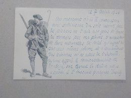 CPSM -  AU PLUS RAPIDE - MILITARIA - CHASSEUR ALPIN EN TENUE  -   VOYAGEE 1944 NON TIMBREE  - FORMAT CPA - Uniformes