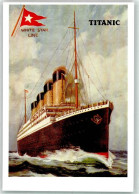 39624608 - RMS Titanic Auf Hoher See White Star Line Mayfair Cards Of London Best Of British Series BB 792 - Paquebots