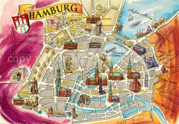 72927275 Hamburg Stadtkarte Hamburg - Andere & Zonder Classificatie