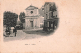 91 Orsay église CPA Cachet Convoyeur Ambulant Limours à Paris 1904 - Orsay