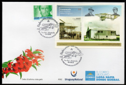 URUGUAY 2023 (Philatelic Exhibitions, Flights, Planes, Blériot XI, Farman III, Military) - 1 Cover With Special Postmark - Uruguay