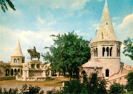 72926880 Budapest Halaszbastya A Szt Istvan Szoborral Fischerbastei St Stephans  - Hongarije