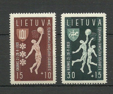 LITAUEN Lithuania 1939 Michel 429 - 430 * Basketball - Basket-ball