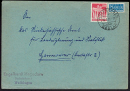 Bizone Brief Landpoststempel Wolfshagen über Goslar Mit Motiv Brandenburger Tor - Storia Postale