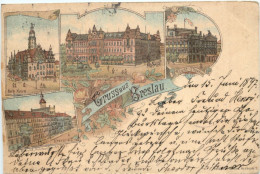 Gruss Aus Breslau - Litho - Schlesien