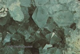 Celestine, Mineral, Portugal, 1989, 90 X 65 Mm - Grand Format : 1981-90