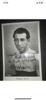 Carte Postale Cyclisme Georges Maton Dédicacée Médaille Bronze JO 1936 Tandem - Cyclisme