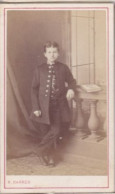 Photo C D V XIX E Caen  Jeune Garçons Bourgeois En Costume Et Redingote   Photo N Karren Caen  Réf 30481 - Persone Identificate