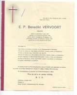 FP MO DB Bendikt Vervoort Pater Redemptorist Antwerpen 1964 - Obituary Notices