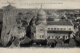 CPA 37 TOURS Panorama De La Tour Charlemagne De La Basilique Saint Martin Et De La Partie Ouest De La Ville - Tours