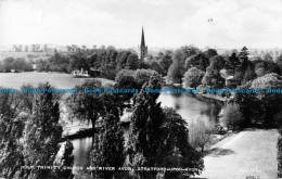 R087041 Holy Trinity Church And River Avon. Stratford Upon Avon. Valentine. RP - Wereld