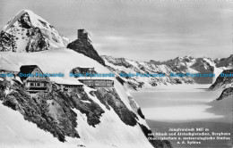 R087711 Jungfraujoch Mit Monch Und Aletschgletscher. Berghaus Observatorium U. M - World