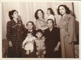 JEWISH JUDAICA TURQUIE  FAMILY ARCHIVE SNAPSHOT FAMILIE PHOTO FEMME WOMAN  6.4X8.6 Cm. RARE CACHET - Anonyme Personen