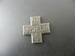 Old Badge Schweiz Suisse Svizzera Switzerland - Turnkreuz Biel Bienne 1931 - Zonder Classificatie