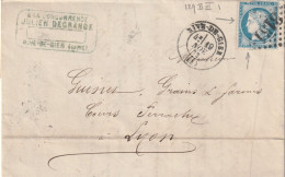 Lettre De Rive De Gier à Lyon LAC - 1849-1876: Période Classique