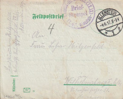 Feldpostbrief - Landsturm Inf. Ers. Batl XX. Allenstein - 1917 (69308) - Cartas & Documentos