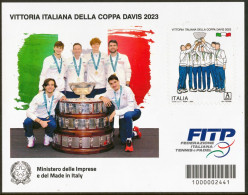 ITALY/ITALIA 2024 TENNIS, Vittoria Italiana Della Coppa Davis 2023, 1v E Foglietto*** - 2021-...: Ungebraucht