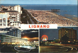 72923116 Lignano Nuova Terrazza Sul Mare Notturno Strand Nachtaufnahmen Lignano - Autres & Non Classés