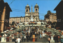 72923096 Roma Rom Piazza Di Spagna Trinita Dei Monti Spanischer Platz  - Altri & Non Classificati