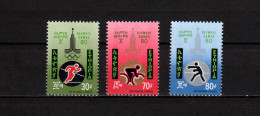 Ethiopia 1980 Olympic Games Moscow, Athletics, Cycling, Boxing Set Of 3 MNH - Summer 1980: Moscow