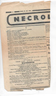 FP Nécrologie Joseph Waterkeyn Vf Louisa Seghers Et Marie Bernard De Somze Boechout Château De Heuvel - Obituary Notices