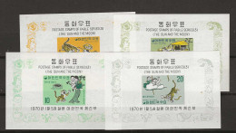 1970 MNH South Korea Mi Block 295-98 Postfris** - Korea (Zuid)