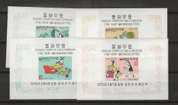 1970 MNH South Korea Mi Block 299-302 Postfris** - Corée Du Sud