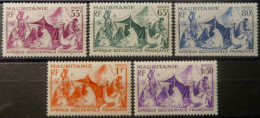 LP3844/2247 - COLONIES FRANÇAISES - MAURITANIE - 1938 - N°84 à 88 NEUFS* - Ongebruikt