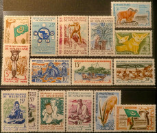 LP3844/2249 - MAURITANIE - 1960 - Divers - N°138 à 154 NEUFS* - Mauritania (1960-...)