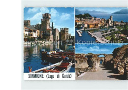 72921989 Sirmione Lago Di Garda Hafen Burg  Sirmione Lago Di Garda - Andere & Zonder Classificatie