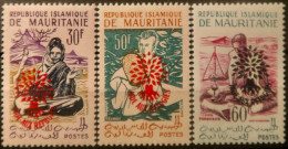 LP3844/2253 - MAURITANIE - 1962 - Aides Aux Réfugiés - N°154H à 154K NEUFS** - Mauritanie (1960-...)