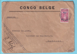 CONGO BELGE L En Franchise Partielle TP163 Obl COQUILHATVILLE 1931 Vers Tongres Tongeren  - Brieven En Documenten