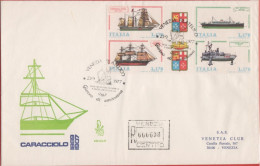 ITALIA - ITALIE - ITALY - 1977 - Navi - 1ª Emissione - FDC Venetia - Viaggiata Con Timbro Di Arrivo - FDC