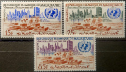 LP3844/2254 - MAURITANIE - 1962 - NATIONS UNIES - N°156 à 158 NEUFS* - Mauritanie (1960-...)