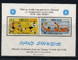 Germany 1980 Olympic Games, Football Soccer, Waterball Vignette MNH - Summer 1980: Moscow