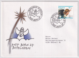 Sonderstempel 1995 BERN BETHLEHEM Illustrierter Beleg  Mit Passender Marke - Marcophilie