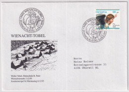 Sonderstempel 1995 WIENACHT TOBEL - ST. NIKOLAUSTAG Illustrierter Beleg  Mit Passender Marke - Marcofilia