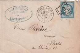 Lettre De Avesnes Sur Helpe à Paris LSC - 1849-1876: Periodo Clásico