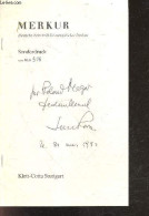 Merkur - Deutsche Zeitschrift Fur Europaisches Denken - Sonderdruck Aus Heft 516 - JOSEPH ROVAN : Europa Des Vaterlander - Autographed