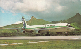 G20. Postcard.  Air New Zealand DC-8.Koru. - Otros & Sin Clasificación