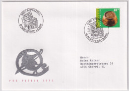 Sonderstempel 1. August 1995 - BUNDESFEIER APPENZELL Illustrierter Beleg  Mit Passender Marke - Storia Postale